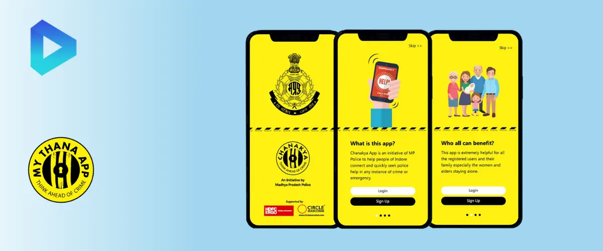 We have build crime prevention app for My Thana App, Take a look at our full case study Banner